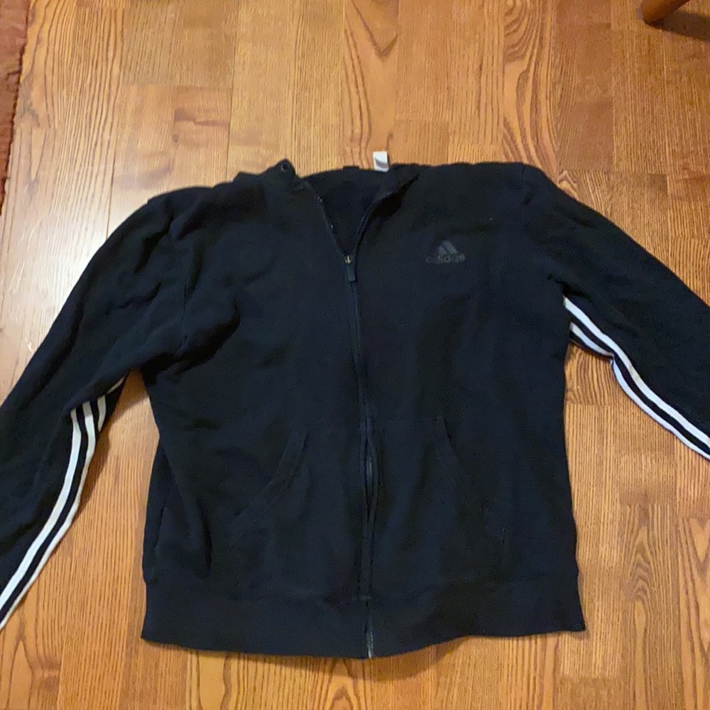 Adidas Black Zip-up Hoodie
